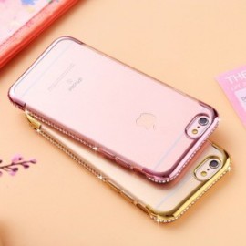 Funda TPU con diamante 电镀带钻 iPhone 7