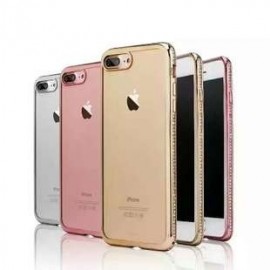 Funda TPU con diamante 电镀带钻 iPhone 8