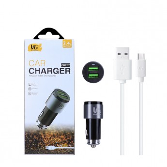 Chargador Mechero USB para Smartphone 5V, 2.4A