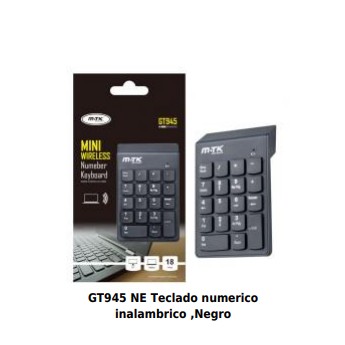 Teclado numerico inalambrico ,Negro