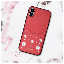 Funda cuero con diamante y ranura para tarjeta Xiaomi Redmi 6