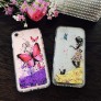 Funda con dibujo lleva liquido y purpulina para iPhone 7G