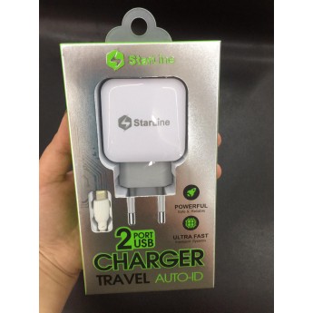 Cargador ultra fast 2 USB con cable iPhone