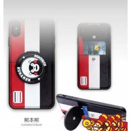 Funda cuero con soporte y ranura de tarjeta贴皮插卡 iPhone XS Max