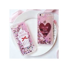 Funda purpurina con líquido流沙 SM J6 2018