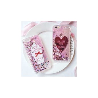 Funda purpurina con líquido流沙 SM J6 2018