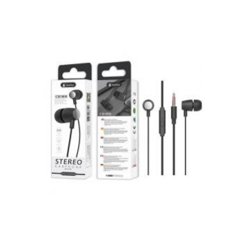 Auriculares con micrófono S.Basic Kirlio,con botón multifunciones, cable 1.2M