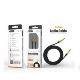 Cable de audio M/M 3.5mm , 4Pin Soporta al uso de Microfono, 2M