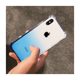 Funda rigida antigolpe gradiente渐变防摔亚克力 iPhoneXS