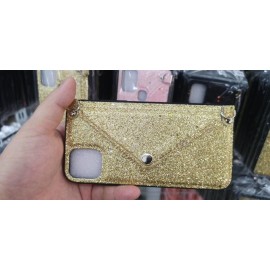 Funda brillante con monedero y cuerda Xiaomi Redmi Note 9