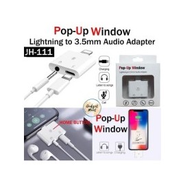 POP UP WINDOW LINGHTNING TO 3.5MM AUDIO ADAPTER