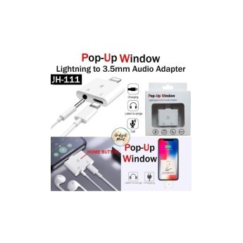 POP UP WINDOW LINGHTNING TO 3.5MM AUDIO ADAPTER