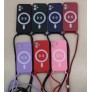 Funda goma con función de carga inalámbrico con cuerda para iPhone XII 5.4"
