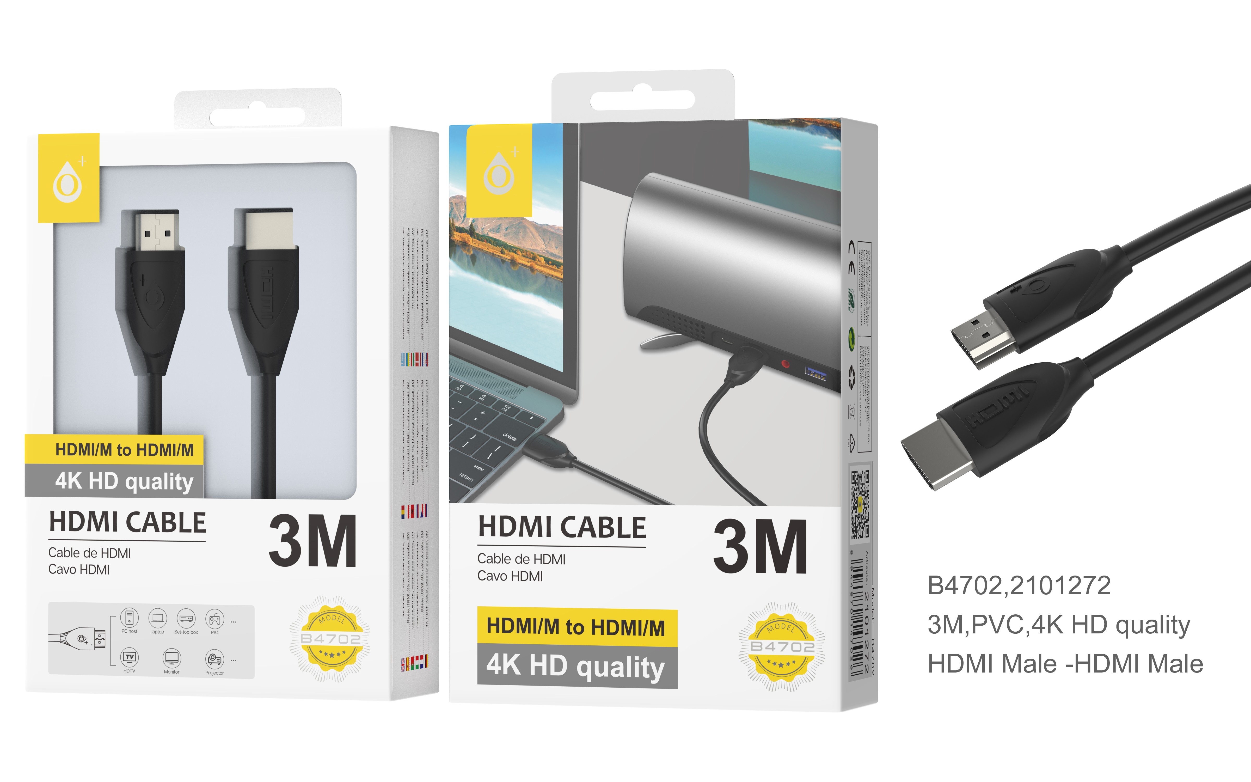 Cable HDMI 4K 3 m - MOVIXOZ
