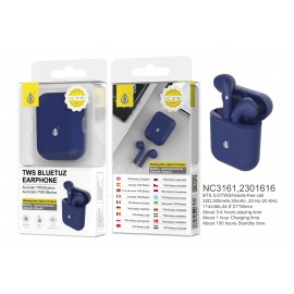Auriculares Bluetooth Roulis 5,0 TWS PURSE Con Botón Táctil Multifuncional, 3-4 horas de uso, Con Estuche 300mAh Recarga