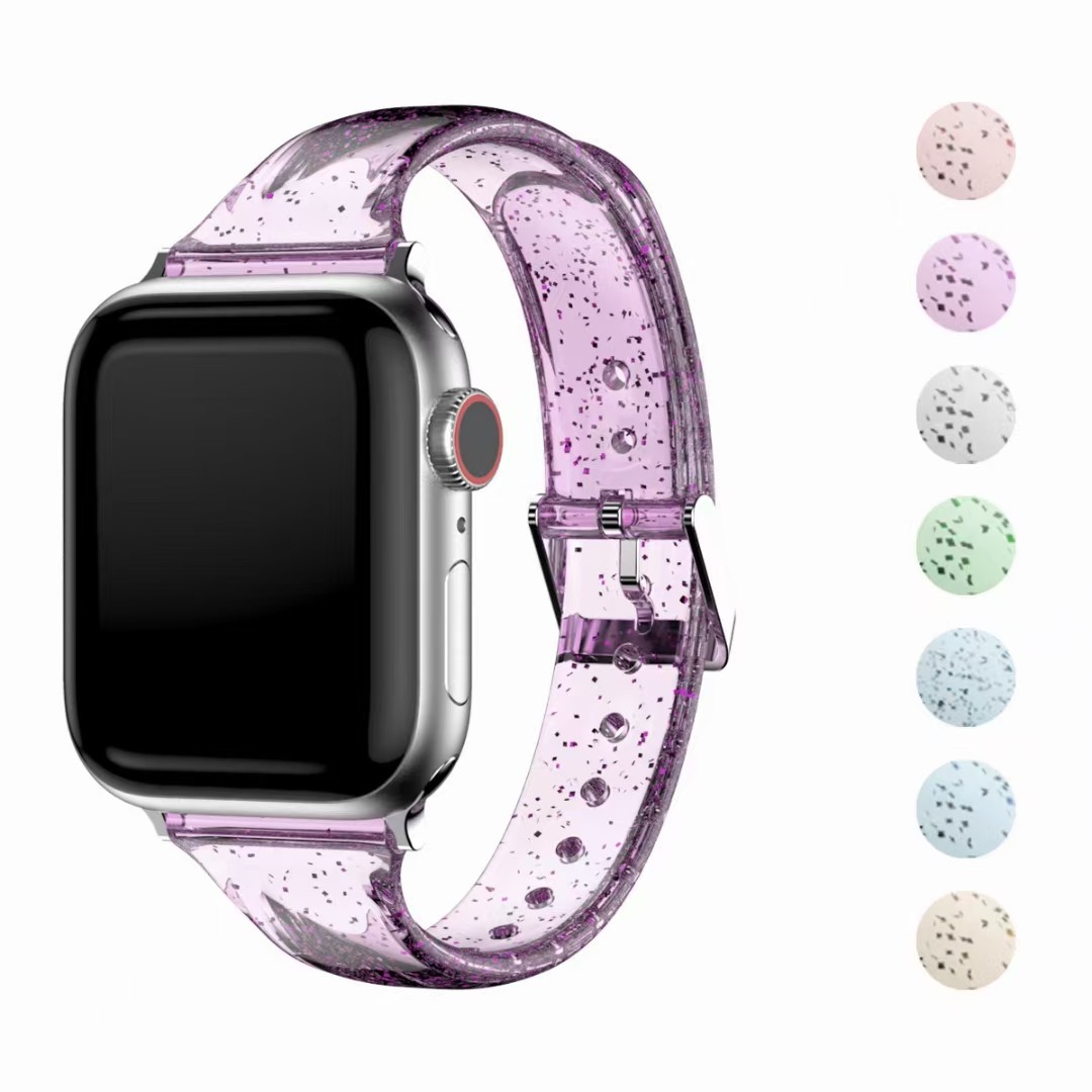 Correa gel 散粉透明手表带 para reloj iPhone 38 - MOVIXOZ