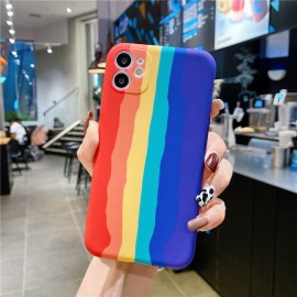 Funda goma arcoíris 彩虹 iPhone XII 6.1''
