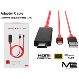 Adaptador cable HDMI, 5V, 2V, 1080, 2M