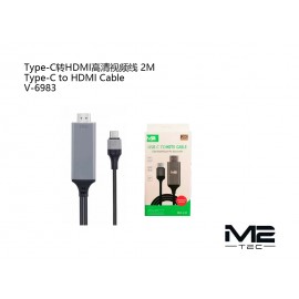 Cable Type-c a HDMI, 2M, 4K