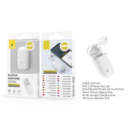 Auricular Bluetooth Ranur, puede conectar 2 BTS + Rellamada, BTS 5.0 + EDR, 70mAh, uso 4 horas, 120 horas sin uso