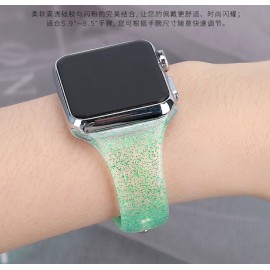 Correa reloj transparente con purpurina iPhone 40mm