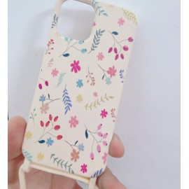 Funda goma con dibujo y colgante仿原彩图 SM A12