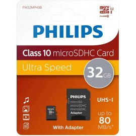 PHILIPS UHS-I MICRO SD DE 32GB ULTRA SPEED CLASE 10