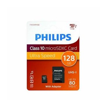 PHILIPS UHS-I MICRO SD DE 128GB ULTRA SPEED CLASE 10