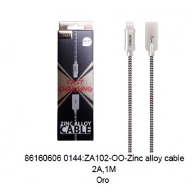 Cable de dato Para Iphone 7 USB 2A,1M Oro