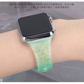 Correa reloj transparente con purpurina iPhone 44mm