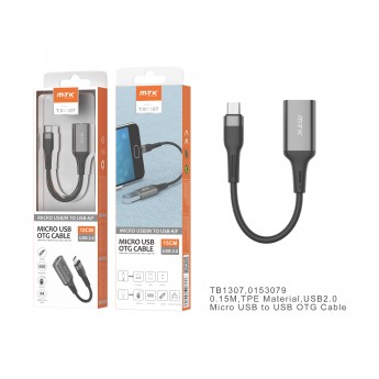 Cable OTG a Mirco USB 2.0,0.15M