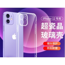 Funda ultra transparente cámara cubierta iPhone XII 6.7"