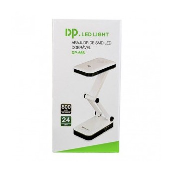 Luz emergencia plegable 2.4W, 800mAh, LED-666