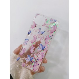 Funda purpurina con líquido 流沙 Oppo A9 2020