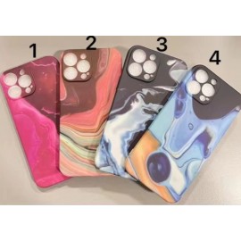 Funda ultra goma con dibujo 水贴绒布彩图 iPhone XII 6.1''