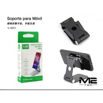 Soporte sobre mesa para móvil y tablet plegable