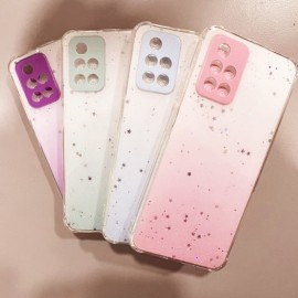Funda antigolpe gota con purpurina渐变滴胶 Xiaomi Redmi Note 10