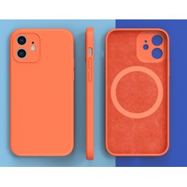 Funda goma con círculo magnético de carga inalámbrica iPhone XIII