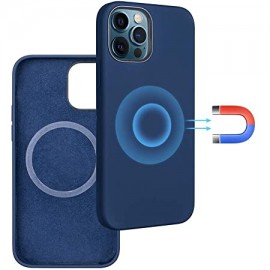 Funda goma con círculo magnético de carga inalámbrica iPhone XIII Pro Max