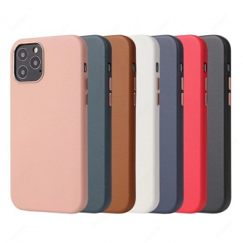 Funda de piel con botón metalizado 电镀皮革 iPhone 12