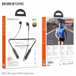 Auriculares deportivos HI-FI Berofone B E52, cable 95cm, BT 5.0, 130mAh, carga 2 h, música 12h