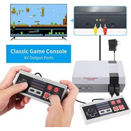 Consola de Juegos Retro, Salida AV Consola NES incorporada 620 Juegos clásicos, con 2 Controladores de Mano