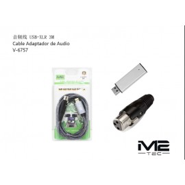 Cable adaptador de audio USB-XLR 3M