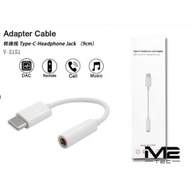 Adaptador Typc-C a Headphone Jack, 9cm