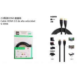 Cable HDMI 2.0 de alta velocidad, 3M, Ethernet, 3D, vídeo 4K, ARC