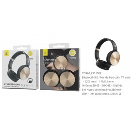 Auriculares Casco S.Basic Bluetooth 5.0 Pregable Lepux ,FM/TF/Audio, uso 5-6 horas, 20KHZ