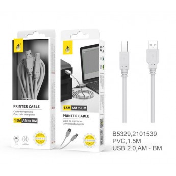 Cable PVC, 1.5M, USO 2.0 AM-BM