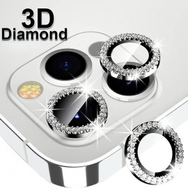 Protetcor de camara con diamante para iPhone 13 Pro