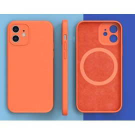 Funda goma con círculo magnético de carga inalámbrica iPhone XIII Pro