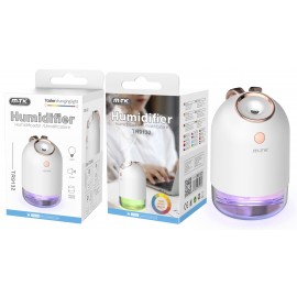 Humidificador Rabbit con Luz Ambiente RGB, Capacidad 250ML,35ml/H